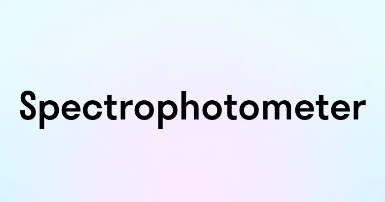 Spectrophotometer