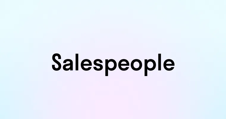 Salespeople