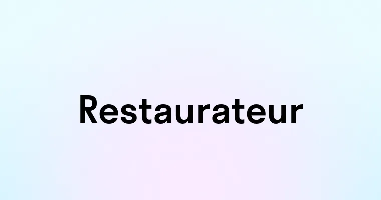 Restaurateur