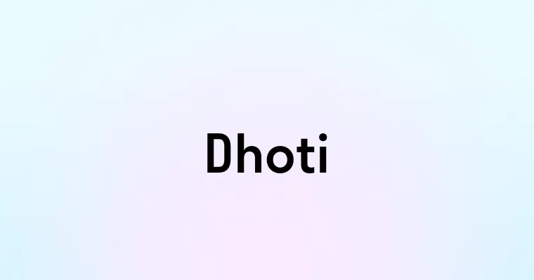 Dhoti