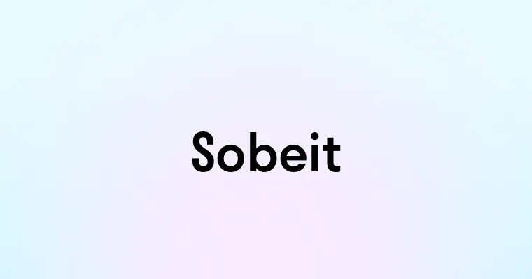 Sobeit