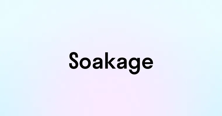 Soakage