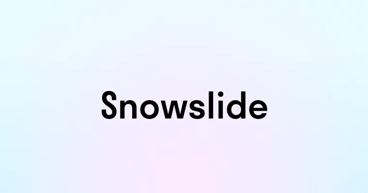 Snowslide