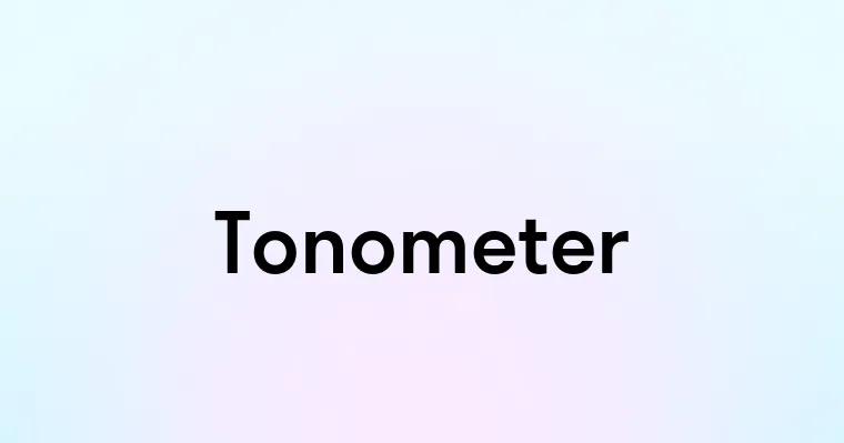 Tonometer