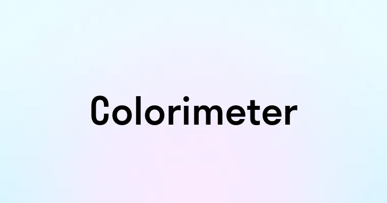 Colorimeter