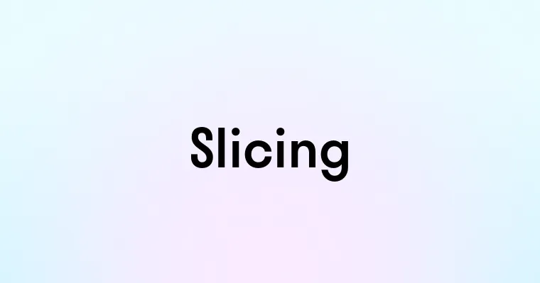 Slicing