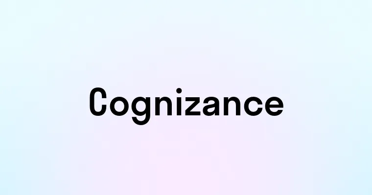 Cognizance