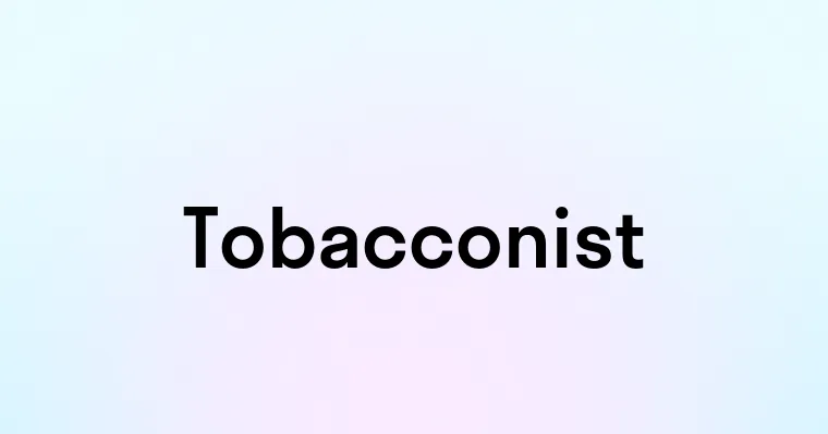 Tobacconist