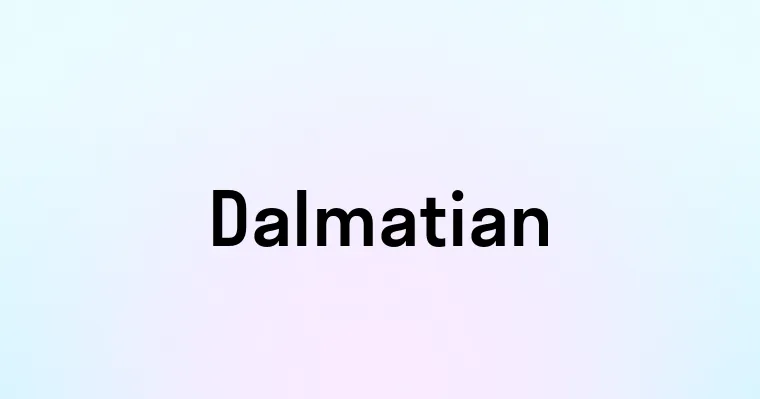 Dalmatian