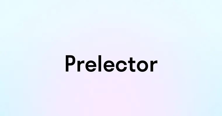 Prelector