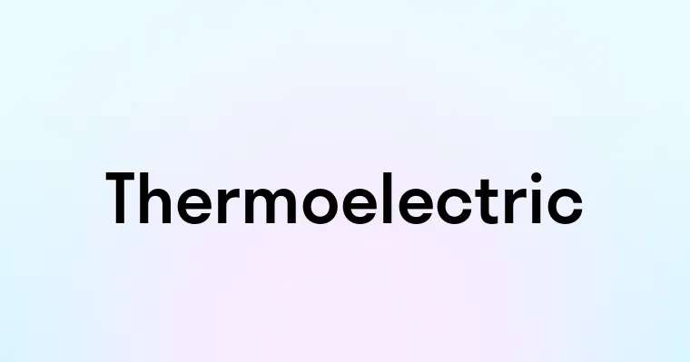 Thermoelectric