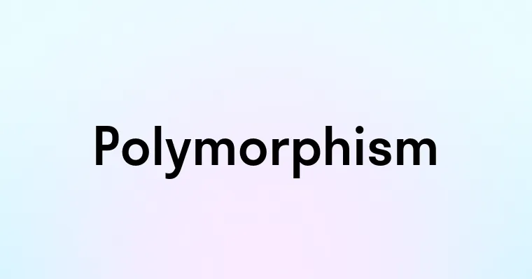 Polymorphism — перевод, транскрипция, произношение и примеры