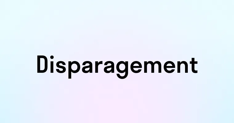 Disparagement