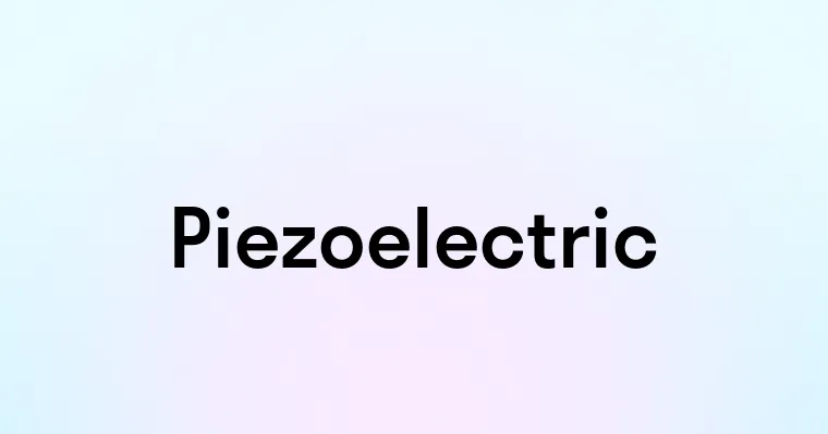 Piezoelectric