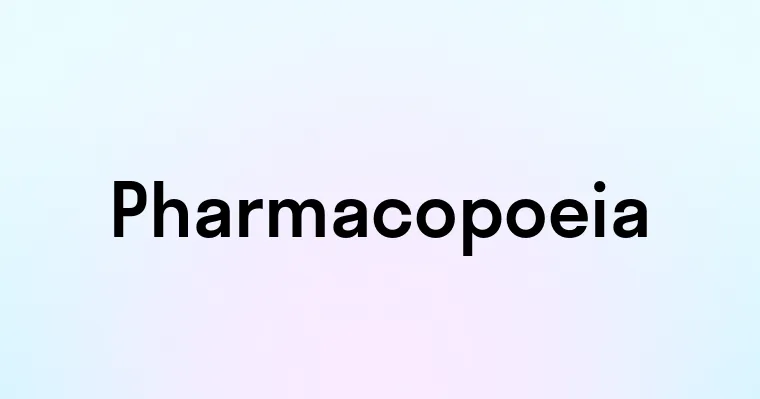 Pharmacopoeia