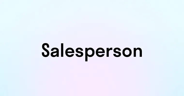 Salesperson