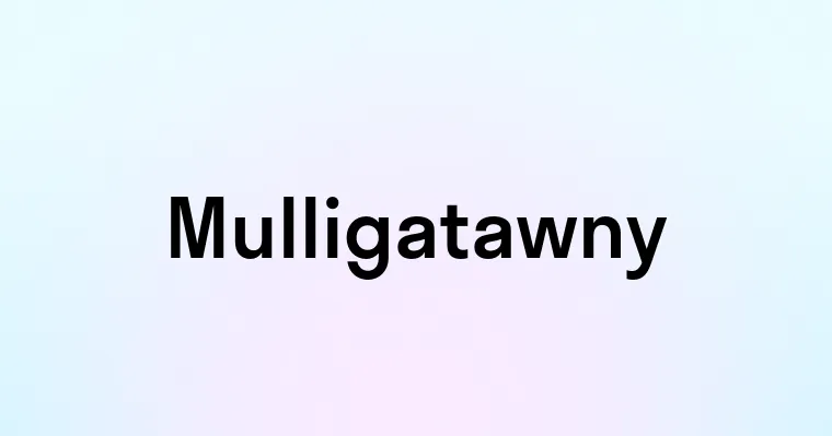 Mulligatawny