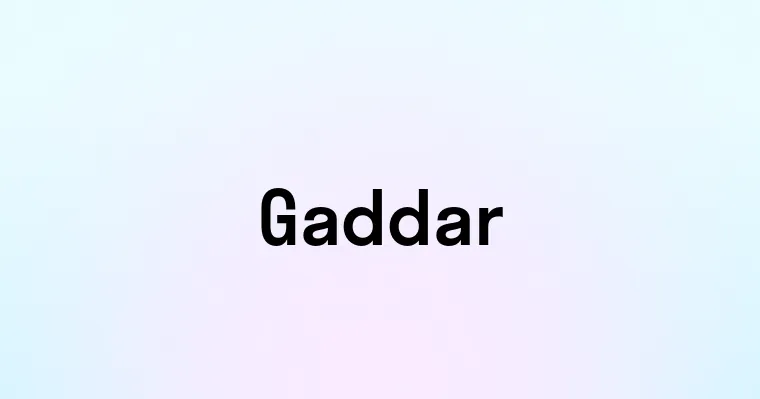 Gaddar