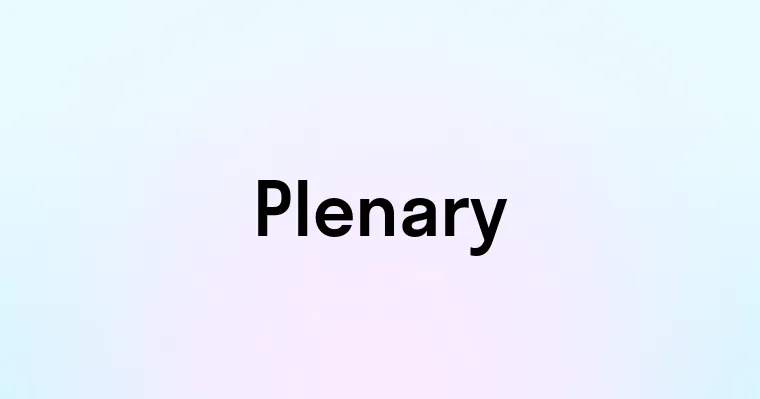 Plenary