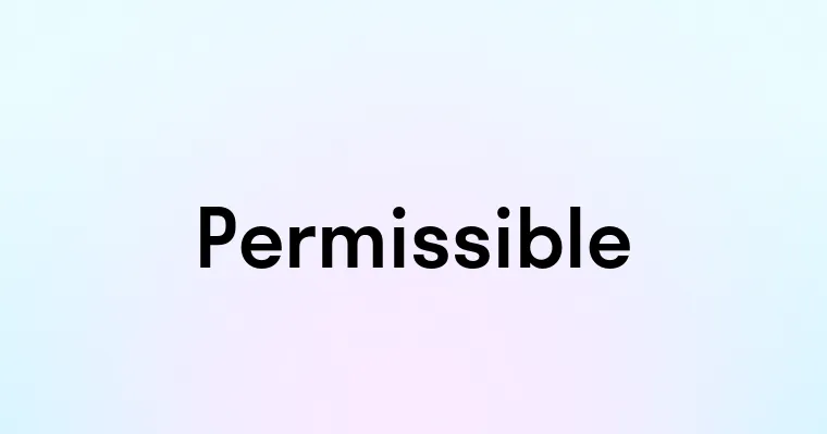 Permissible