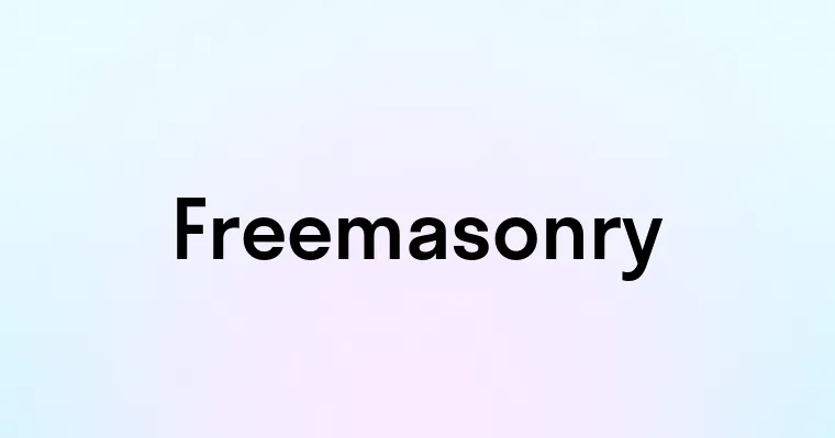 Freemasonry