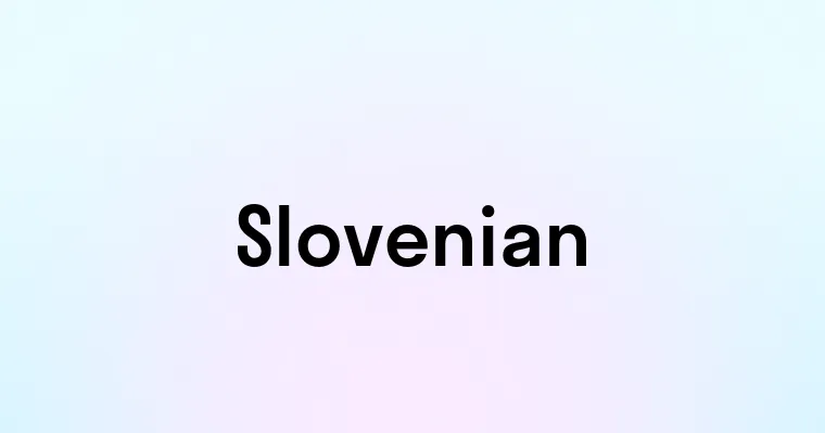 Slovenian