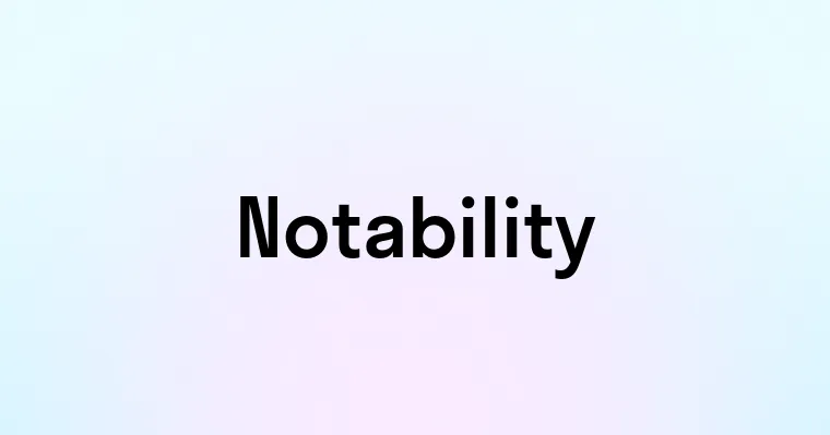 Notability