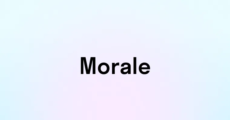 Morale