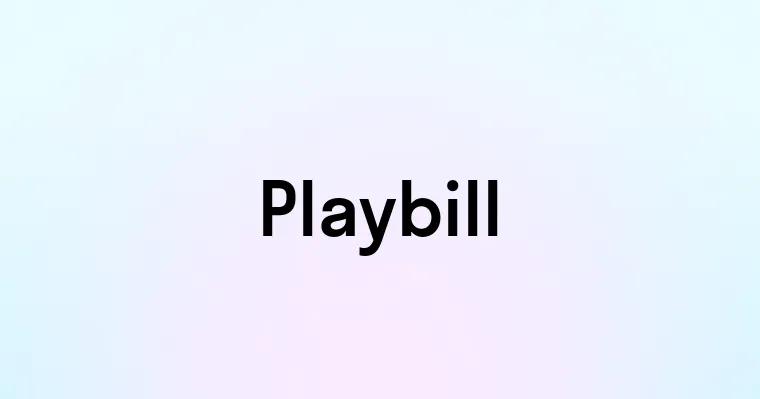 Playbill