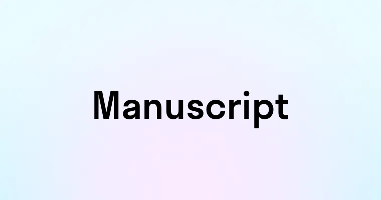 Manuscript