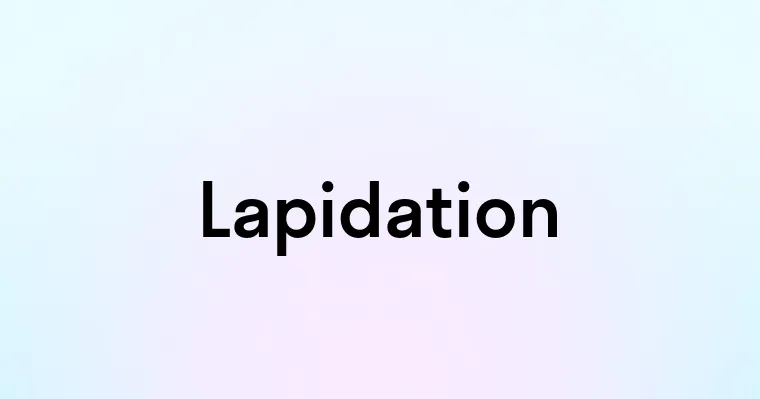 Lapidation