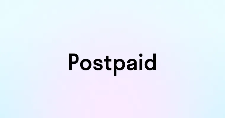 Postpaid