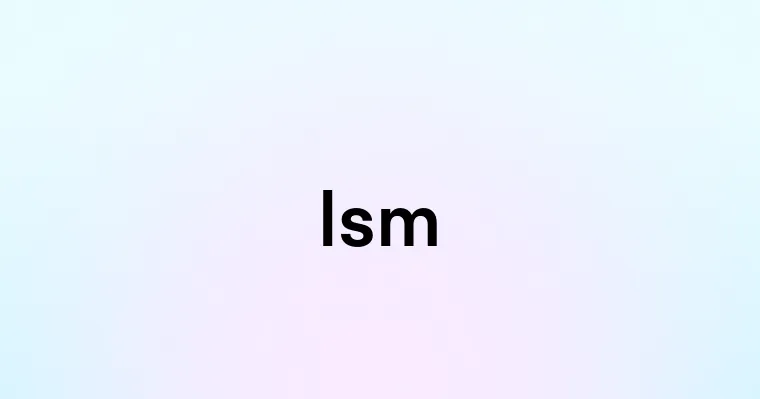 Ism