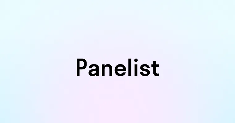 Panelist