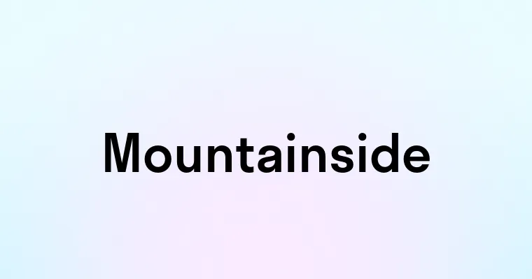 Mountainside