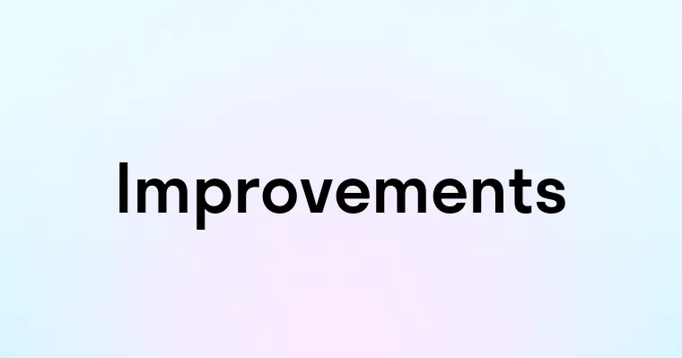 Improvements