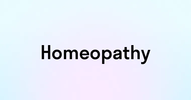 Homeopathy