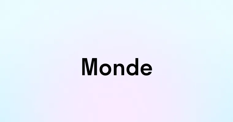 Monde