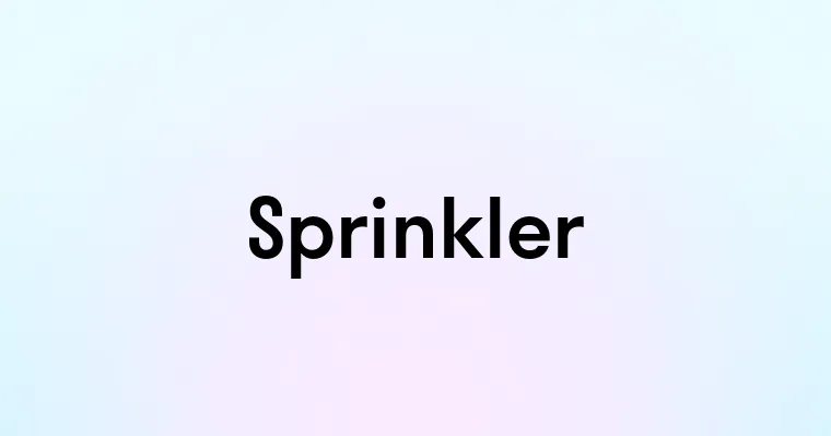 Sprinkler