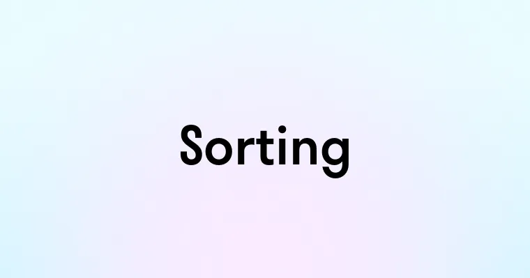 Sorting