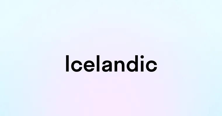 Icelandic