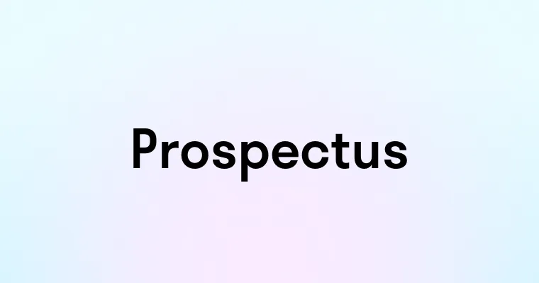 Prospectus