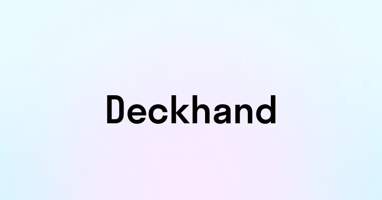 Deckhand