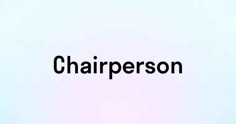 Chairperson