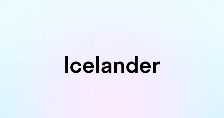 Icelander