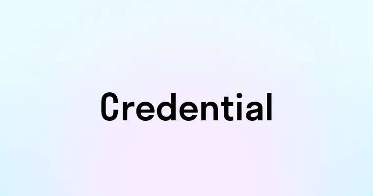 Credential