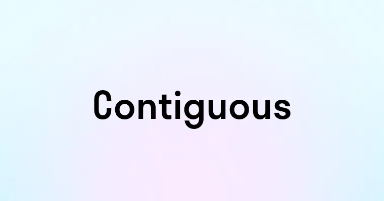 Contiguous