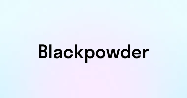 Blackpowder