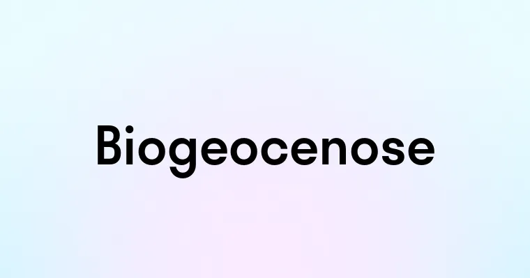 Biogeocenose