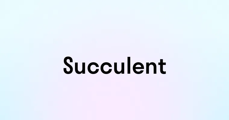 Succulent